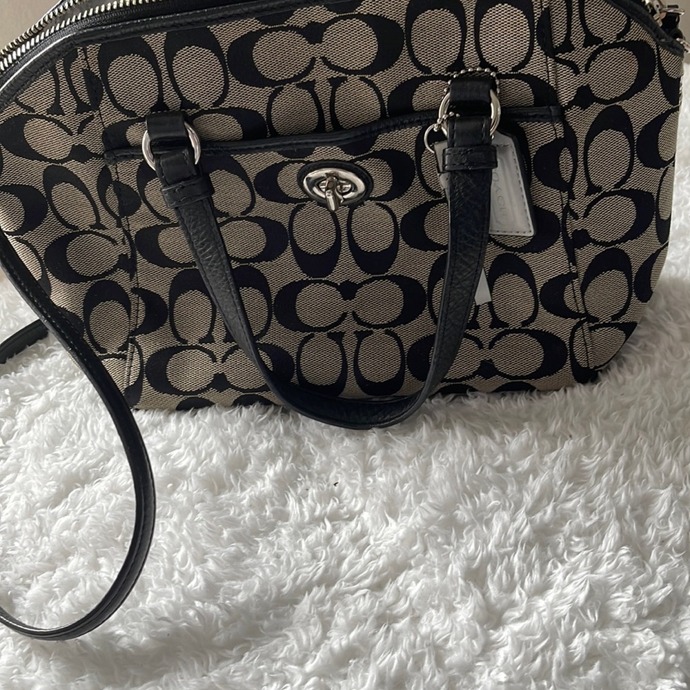 Coach bag black and grey